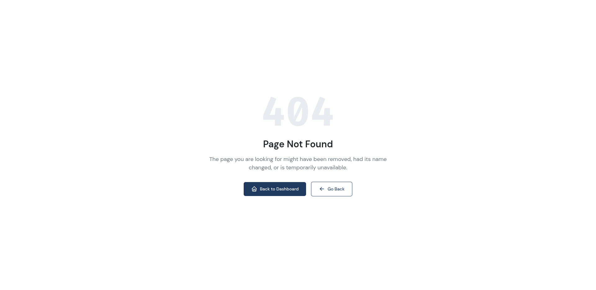 404 Error Page